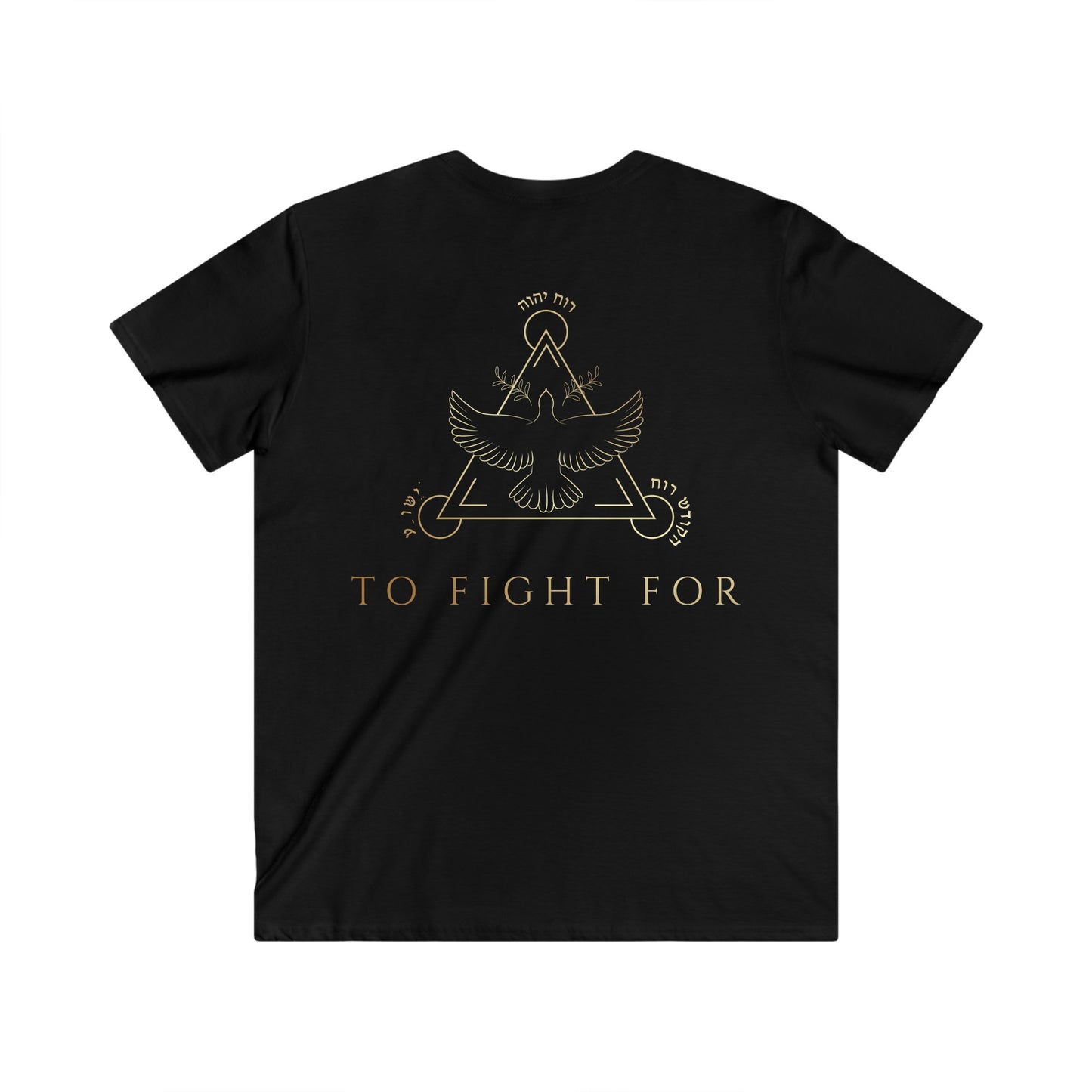 TO FIGHT FOR-"Banner"-Men's Fitted V-Neck Short Sleeve Tee