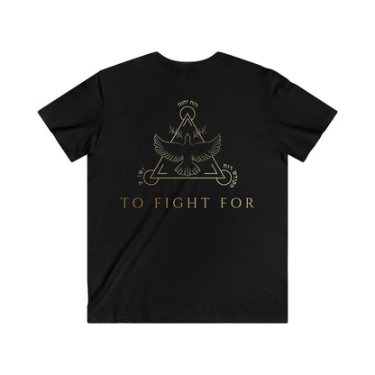 TO FIGHT FOR-"Banner"-Men's Fitted V-Neck Short Sleeve Tee