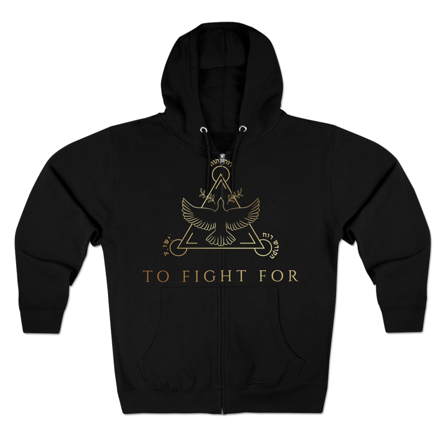 TO FIGHT FOR-"Emblem"-Unisex Zip Hoodie