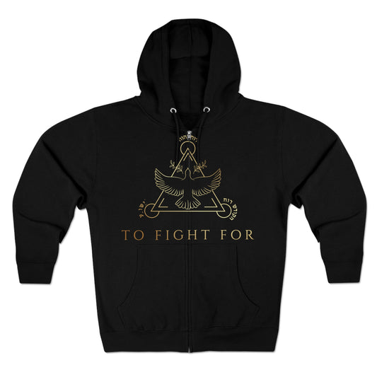 TO FIGHT FOR-"Emblem"-Unisex Zip Hoodie